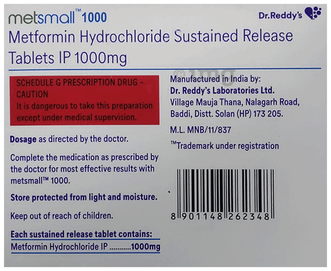 Metsmall 1000 Tablet SR image