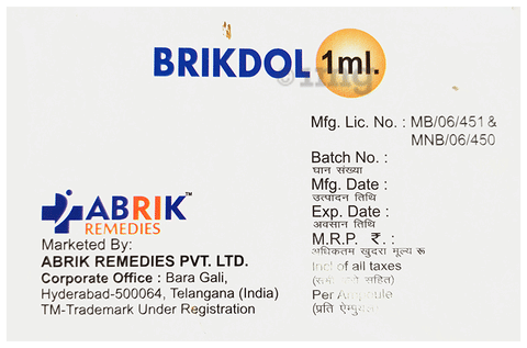 Brikdol 75mg Injection image