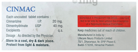 Cinmac 20mg/40mg Tablet