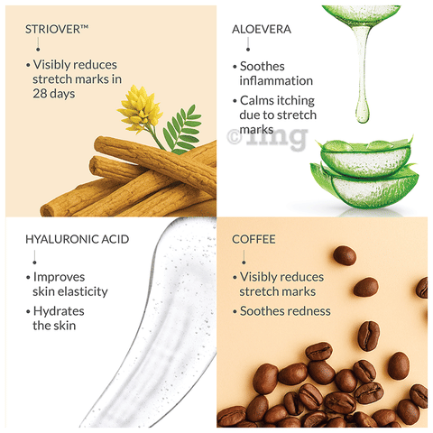 Areoveda Stretch Marks Cream | for Old & New Stretch Marks | Visible  Results in 28 Days (25gm Each) for All Skin Types