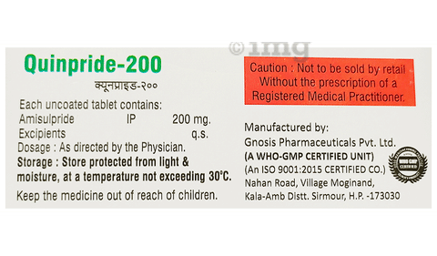 Quinpride 200mg Tablet image Quinpride 200mg Tablet image