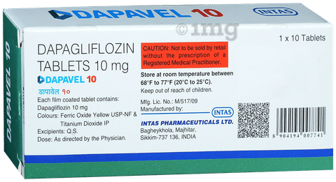 Dapavel 10mg Tablet image