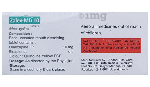 Zalex-MD 10 Tablet image Zalex-MD 10 Tablet image