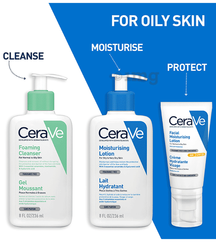 CeraVe Foaming Cleanser for Normal Oily Skin Buy pump bottle of