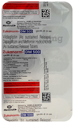 Zukanorm-DM 500 Tablet SR
