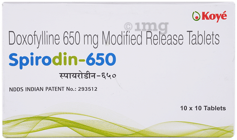 Spirodin 650 Tablet MR image Spirodin 650 Tablet MR image