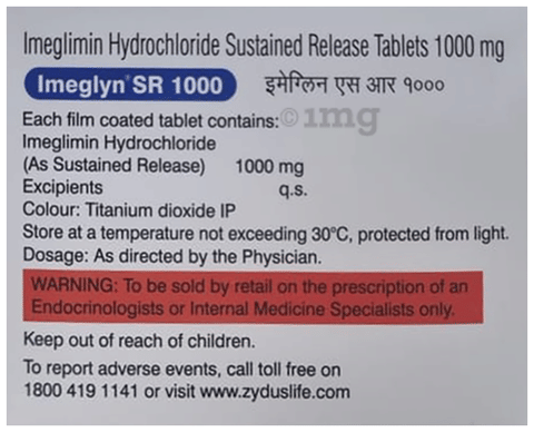 Imeglyn 1000 Tablet SR image Imeglyn 1000 Tablet SR image