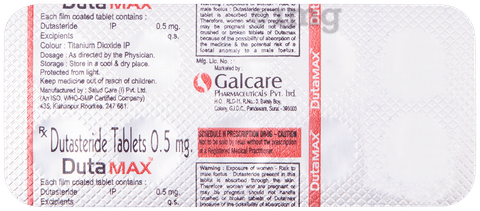 Dutamax 05Mg Tablet Questions  Answers What is the Use Of Dutamax 05Mg  Tablet  Lybrate