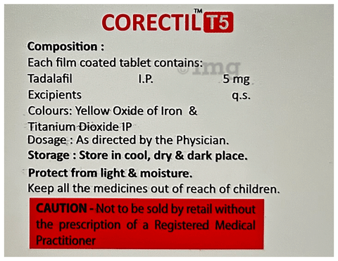 Corectil T 5mg Tablet image