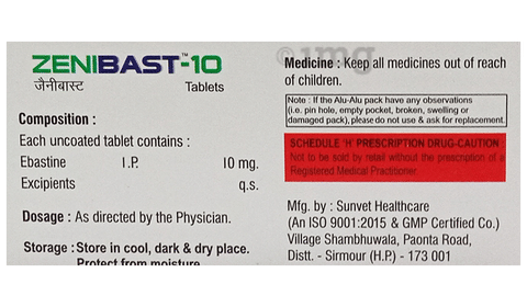 Zenibast 10 Tablet image