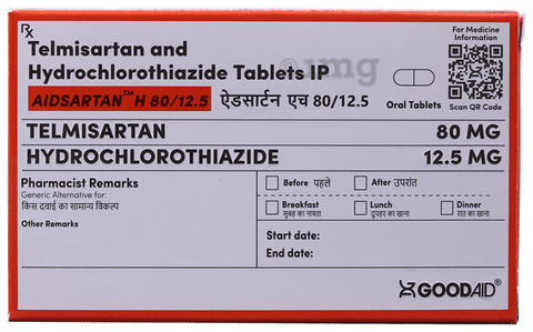 Aidsartan H 80/12.5 Tablet