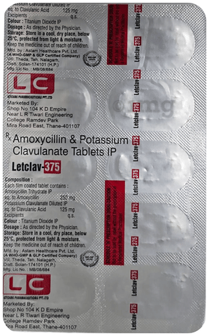 Letclav 375 Tablet image