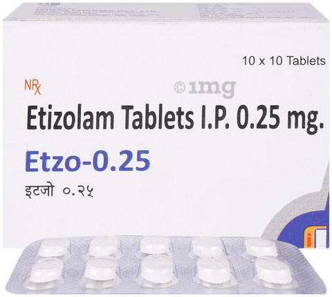 Etzo 0.25mg Tablet image Etzo 0.25mg Tablet image