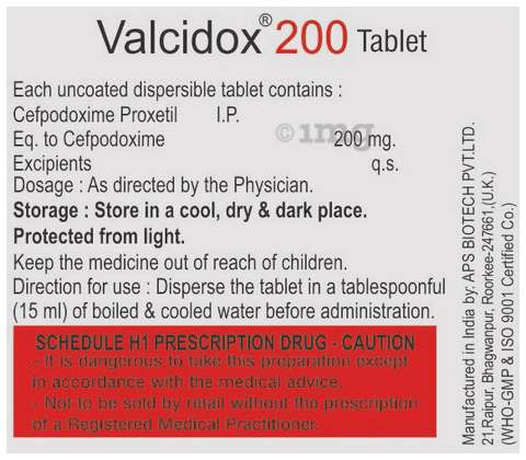 Valcidox-DT 200 Tablet image