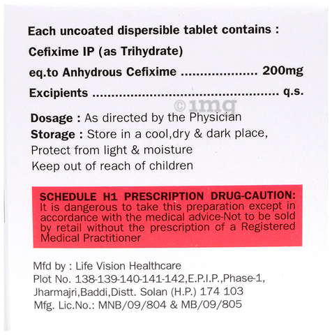 Indecef 200 Tablet DT image Indecef 200 Tablet DT image