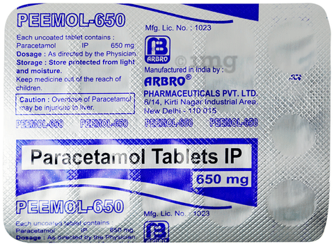 Peemol 650 Tablet image
