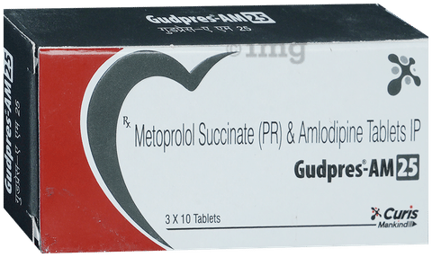 Gudpres-AM 25 Tablet PR image Gudpres-AM 25 Tablet PR image