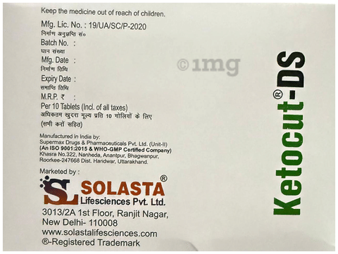 Ketocut-DS Tablet image