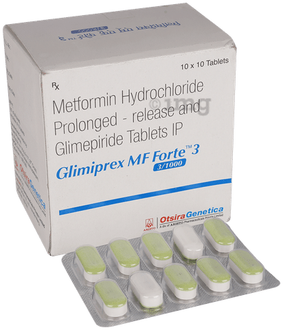 Glimiprex MF Forte 3mg/1000mg Tablet