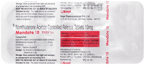 Mendate 10 Tablet CR image
