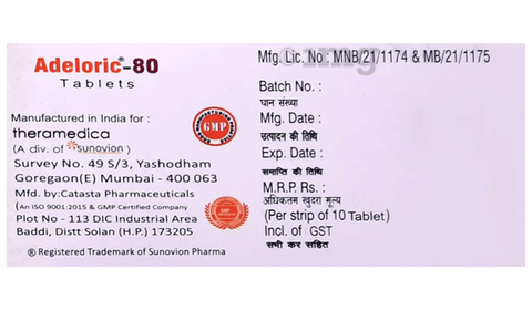 Adeloric 80 Tablet image