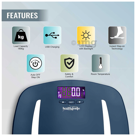 Healthgenie Digital Personal Body Fitness Monitor Fat Analyzer and Weighing  Scale Body Fat Analyzer - Healthgenie 