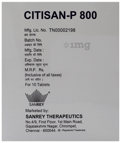 Citisan-P 800 Tablet image