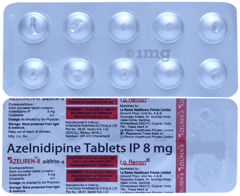 Azeliren 8mg Tablet image Azeliren 8mg Tablet image