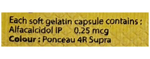 Alphadol 0.25mcg Capsule image
