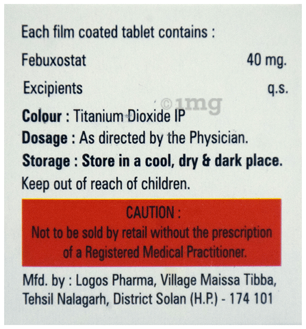 Febugon 40 Tablet image