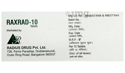Raxrad 10mg Tablet image Raxrad 10mg Tablet image