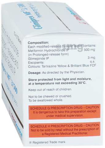 Glimiprex MF 3mg/500mg Tablet PR