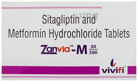 Zanvia-M 50/500 Tablet image Zanvia-M 50/500 Tablet image