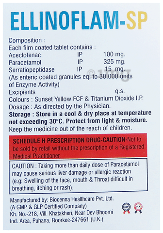 Ellinoflam-SP Tablet image