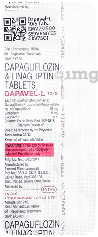 Dapavel-L 10/5 Tablet image