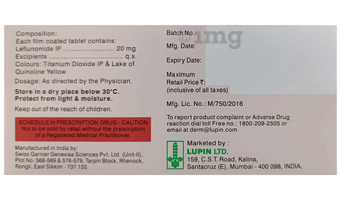 Lefutoid 20 Tablet image
