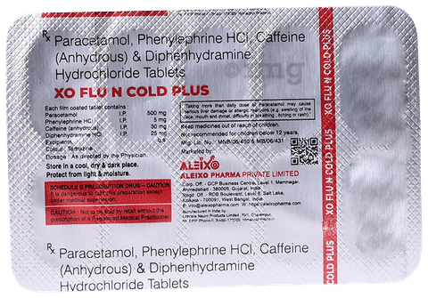 XO Flu N Cold Plus Tablet image