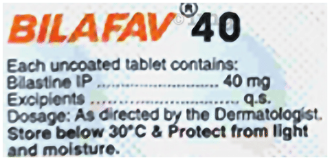 Bilafav 40mg Tablet image