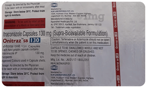 Onitraz SB 130 Capsule image