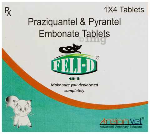 AreionVet Feli-D Deworming Tablet for Cats image AreionVet Feli-D Deworming Tablet for Cats image