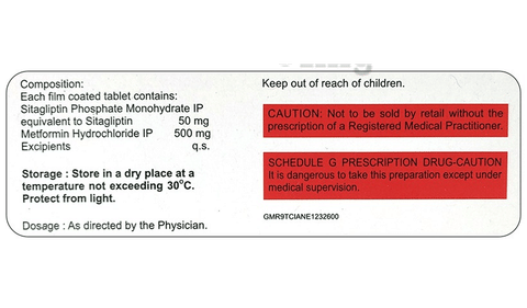 Sitaday M 500 Tablet image