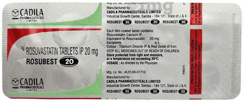 Rosubest 20 Tablet image Rosubest 20 Tablet image