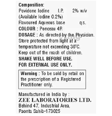 Zevodine Gargle Mint image