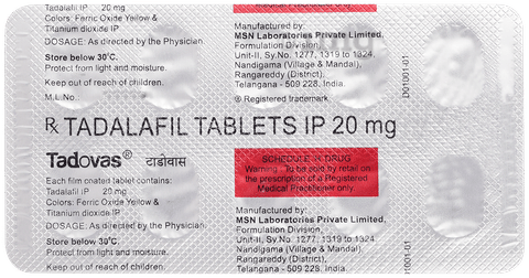 Tadovas 20mg Tablet image Tadovas 20mg Tablet image