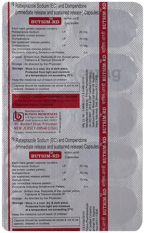 Butsim RD 30mg/20mg Capsule image Butsim RD 30mg/20mg Capsule image
