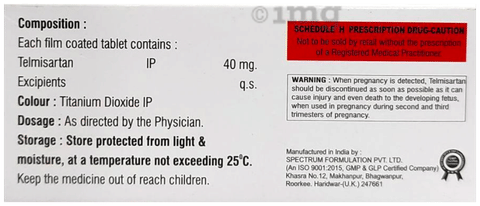 Telmadak 40 Tablet image