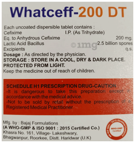 Whatceff 200 DT Tablet image