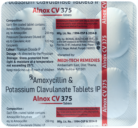 Alnox CV 375 Tablet image Alnox CV 375 Tablet image