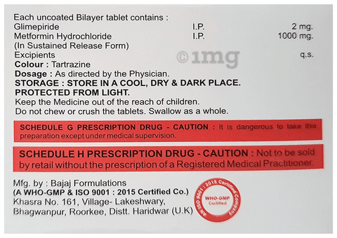 Glimivex-M2 Forte Tablet SR