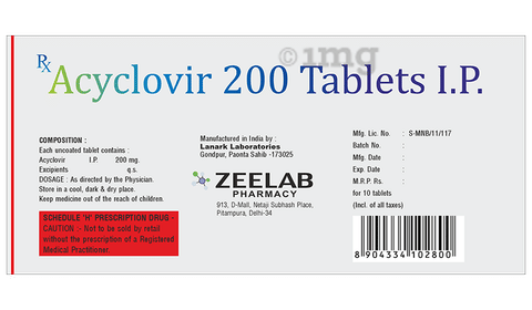 Acivix 200 Tablet image